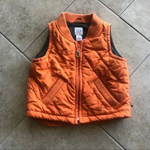 Baby Boy Orange Gap Vest 6-12 Months